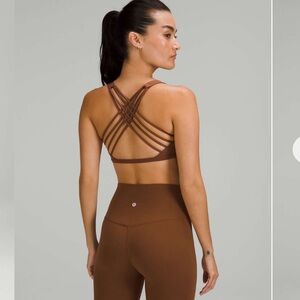 NWT Lululemon free to be wild bra in roasted brown sz 12